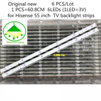 6 PCS/Lot Original new TV LED Strip for Hisense LED55K20JD 55 inch 6LED TV backlight strips 608mm SVH550AB1 6LED REV0 131030