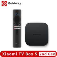 Original Global Xiaomi Mi TV Box S 2nd Gen 4K Android TV Ultra HD 2G 8G WIFI Google Cast Netflix Set top Box 4 Media Player