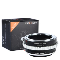 K&amp;F Concept Lens Adapter Nikon G to Sony E II for Sony a5000 a6000 A7C A7C2 A1 A9 A7S A7R2 A73 A7R4 A7R5