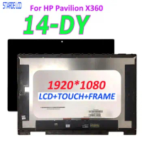 14" Original For HP Pavilion X360 14-DY 14M-DY LCD Display Touch Screen Panel Digitizer Assembly 1920X1080 Replacement Parts