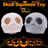 Ugly The Skull Squeeze Fidget Toys Tpr Squishy Anti Stress Decompression Spoofing Fun Toys For Kids Adults J154