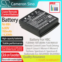 CameronSino Battery for HBC FBFUB09N Linus 4 Micron 6 Technos Spectrum A FUB9NM fits HBC BA209000 Crane Remote Control battery