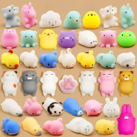 50-30PCS Kawaii Squishies Mochi Anima Squishy Toys For Kids Antistress Ball Squeeze Party Favors Stress Relief Toys For Birthday