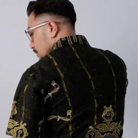 DGM Kemeja Batik Pria Pendek Lapis Furing Premium Batik Puring Pria Premium Batik Modern 051 B 2376 