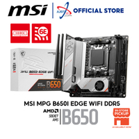 MSI MPG B650I EDGE WIFI DDR5 AM5 GAMING MOTHERBOARD COMBO RYZEN 5 7500F / 7600 / 7700 / 7700X / RYZE