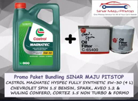 Paket Oli CASTROL MAGNATEC HYSPEC FULL SYNTHETIC 5W-30 & Filter Oli Mobil WULING CONFERO & CORTEZ 1.