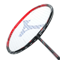 MIZUNO 羽球拍-含拍袋-羽毛球 羽球拍 穿線拍 訓練 美津濃 73TTB19104 黑紅白