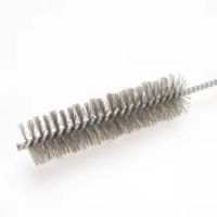 2/5Pcs Wire Tube Brush 0.8cm/2.5cm/3cm Diameter Stainless Steel Wire Cleaning Brush 30cm Total Length Hand Tool