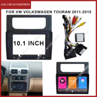 10.1 Inch Fascia For VW Volkswagen TOURAN 2011-2015 Car Radio Stereo 2 Din Head Unit GPS MP5 Android Player Dash Frame Install