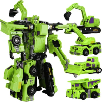 Transformation 4 IN 1 Construction Engineering Vehicle Devastator Figure Robot Kid Toys Gifts