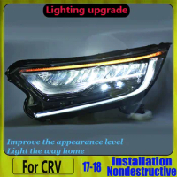 For Honda 2017-2019 CR-V CRV Headlights ALL LED headlight LED DRL Front light Bi-LED Lens