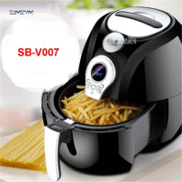 220V Non-stick LCD Electric Fryers Without Oil And No Smoking Electric Fryers French Air Frying Machine For Home Using SB-V007