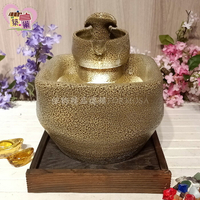 曾柏壽大師★小天地流水優惠套組 招財聚寶盆 居家客廳辦公室風水事業運升官財運 台灣鶯歌陶瓷園藝造景【築巢傢飾】