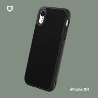 犀牛盾iPhone XR SolidSuit 防摔背蓋手機殼-碳纖維紋路