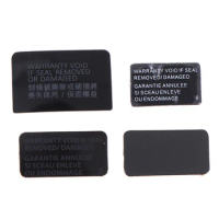 2pcs Shell Label Sticker For PS4 Pro Slim 1000 1100 1200 Console Housing Seals Tamper-Proof Label Warranty Repair Sticker