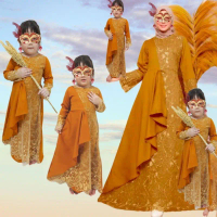 [G001] MUSTARD gamis moscrepe kondangan