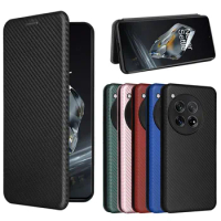 For OnePlus 12 5G Case Luxury Carbon Fiber Skin Magnetic Adsorption Case For OnePlus 12 5G OnePlus12 Phone Bags