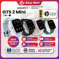 【】 Amazfit GTS 2 Mini Fitness Smartwatch-(kedai rasmi Amazfit Malaysia Warranty) dibina di GPS myeasymart