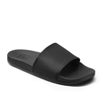 【REEF】CUSHION SLIDE 一片式舒適拖鞋 黑色 外出拖 日常百搭 室內拖 時尚造型(CJ0583)