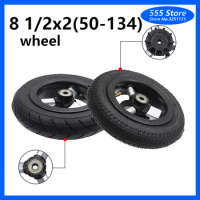 8 1/2x2 (50-134) Inner and Outer Tire with Hub/rim Wheels for Inokim Light Electric Scooter Baby Carriage Folding Bicycle Parts