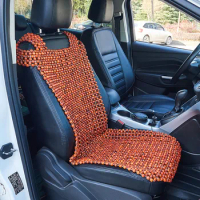 Natural Wooden Beaded Car Taxi Front Seat Cover Bead Chair Sofa Seat Mat Massage