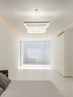 高級感時尚白色客廳吊燈現代簡約大氣網紅主燈loft公寓復式樓吊燈