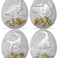 2022-2023 Samoa 1oz .999 silver Dinosaur Egg 2 dollar Silver Coin Series 1-12