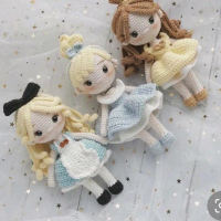 BONEKA RAJUT PRINCESS ALICE CINDERELLA BELLE