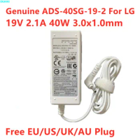Genuine 19V 2.1A 40W 3.0x1.0mm ADS-40SG-19-2 19040G LCAP25B AC SWITCHING Adapter For LG GRAM 15Z960 13Z970 Power Supply Charger