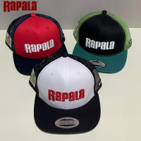Embroidered Baseball Hat for Men Women Adjustable Sun Protection Fishing Cap Mesh Snapback Golf Hat Outdoor Rapala Hat