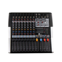 SUM-MS8 Factory Wholesales 8 Channel Audio Mixer USB 16 DSP Effect Audio Mixer For Karaoke/Studio/Performance