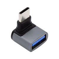 Xiwai 90Degree Angled USB C OTG Adapter,USB 3.0 Type-A Female to USB Type-C Male OTG Adapter for Laptop Tablet Phone