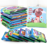 Baby Soft Cloth Book Kids Rustle Sound Learning Book Intelligence Developing Quiet Books For Newborn Baby 6 Books