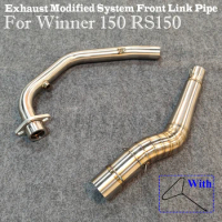 For Winner X 150 RS150 RS150R Motorcycle Suitable Exhaust Pipe Front Link Sectio Modified Racing System Slip-on Motorcross Elbow