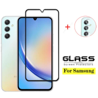 Full Cover Glass For Samsung Galaxy A34 Tempered Glass for Samsung Galaxy A34 A54 A14 Screen Protector Lens Film For Galaxy A34