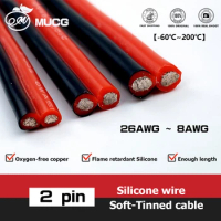 XT60 Male/Female Connector cables on 12awg flexible tinned wire, 15cm length