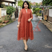 Dress Brokat Silvana Free Bross Mewah