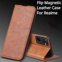 Realme 10 Pro 5G RMX3661 Realme11 Luxury Retro Skin Flip Leather Case Magnetic Book Full Cover on Realme 10 Pro 5G 11 Phone Bags