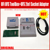 NEW 2024 Original UFi UFS-Prog /UFS ToolBox + UFS 2 in 1 Socket Adapter ( UFS BGA 153,UFS BGA 254 ) for UFI Box Works