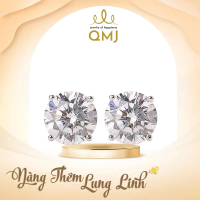[DEAL SỐC] QMJ JEWELRY  GMV (KOL) - N53 Bông tai Hera bạc 925 4 chấu đính đá cao cấp đơn giản sang t