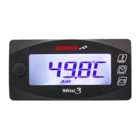 SMOK For KOSO Universal Motorcycle Multi-Function Mini 3 Digital Air Temperature Thermometer Time Voltmeter Water Meter Gauge