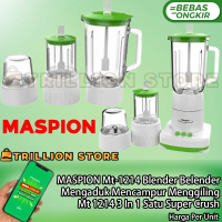 MASPION Mt-1214 Blender Belender 3 Fungsi Pelumat Kaca Beling Mt 1214 3 In 1 Satu Super Crush Buah E