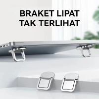 Braket Holder Stand Bracket Dudukan Laptop Tablet PC Universal Aluminium Portable Ringan untuk Mount