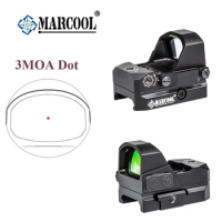 Marcool 1X17X24 Red Dot Scope Pistool Pistool Sight Tactical 3 Moa Collimator Past 21Mm Picatinny glock 17 19 9Mm AR15 M4 .3006