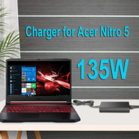 135W AC Charger for Acer Nitro 5 N18C3 AN515-51 AN515-41 AN515-53 AN515-52 AN515-43 AN517-51 N18C4 Laptop Adapter Power Supply