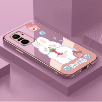 casing rabbit phone case for Xiaomi Poco F3 Mi 11X,rabbit pattern,cute,TPU material,rabbit,cover