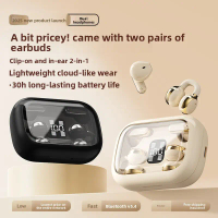 New Best-Selling Q1 Bluetooth Headphones: 2-in-1 Clip-On In-Ear Wireless Headphones, Ultra-Long Batt