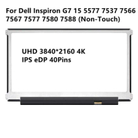 15.6 UHD 4K 3840x2160 IPS LED LCD Display Screen Panel Replacement For Dell Inspiron G7 15 5577 7537 7566 7567 7577 7580 7588