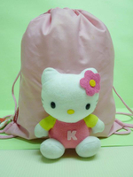 【震撼精品百貨】Hello Kitty 凱蒂貓~KITTY玩偶束口袋後背包