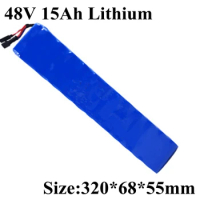 48V 15AH battery pack 48V 15AH 1000W ebike e scooter Lithium ion battery 30A BMS ebike scooter and 2A Charger Free shipping